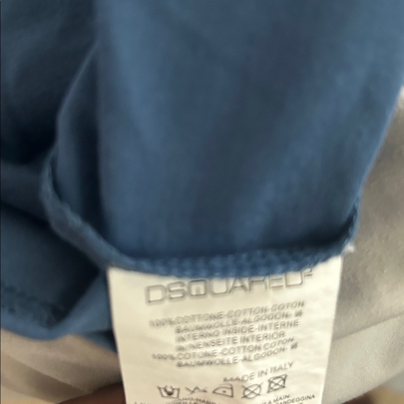 DSQUARED2 Caten Motor Snowcat Graphic Tee Blue XXL Made in Italy - Picture 4 of 6